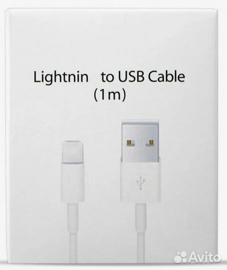 Кабель для зарядки Apple iPhone Lightning -USB 1 м