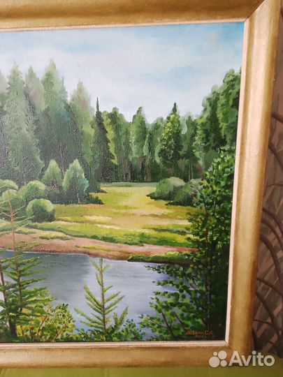 Картина маслом на холсте пейзаж