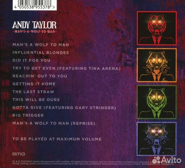 Andy Taylor - Man's A Wolf To Man (1 CD)