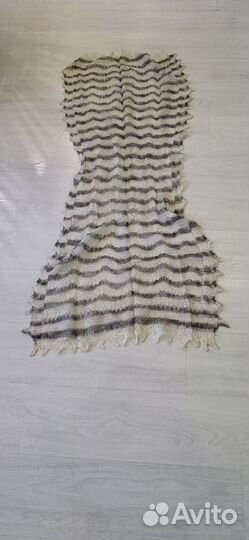 Пуховый шарф паутинка