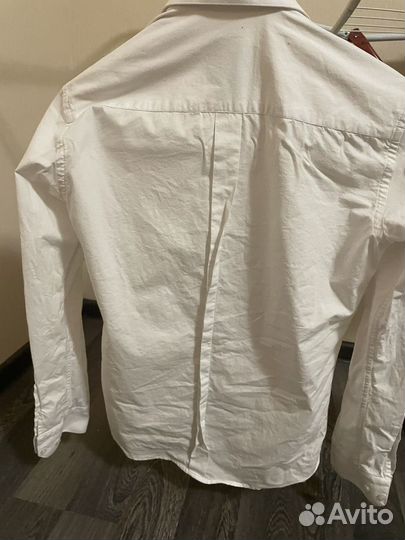 Мужская рубашка белая 37-38