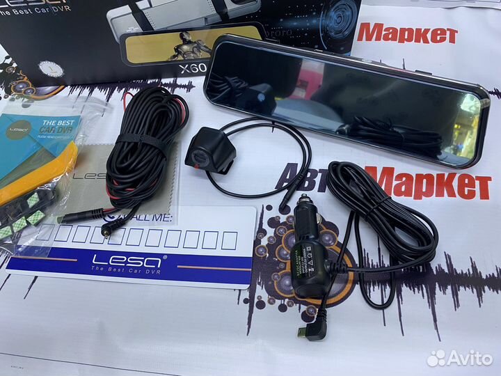 Зеркало регистратор сенсорное с камерой