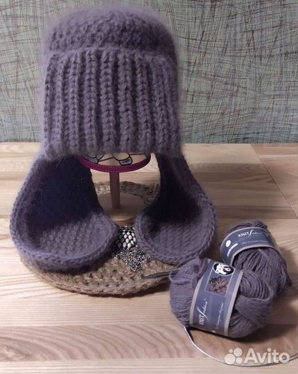 Шапка ушанка женская