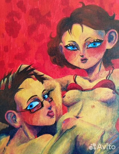 Картина акрилом на холсте