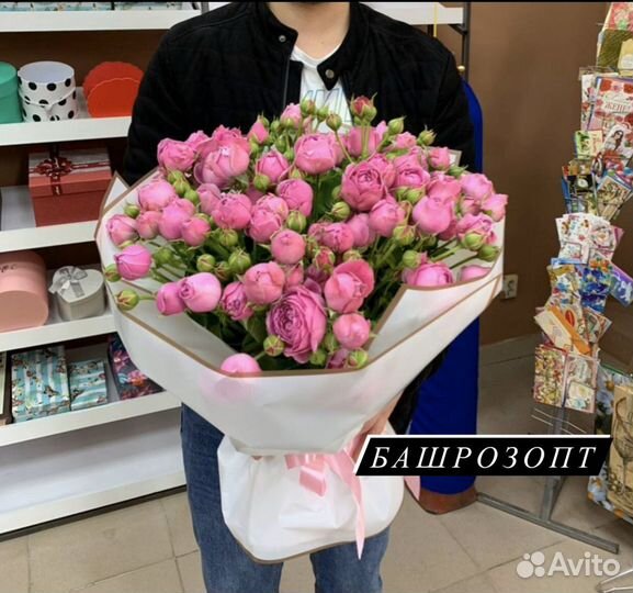 Букет из пионовидных роз