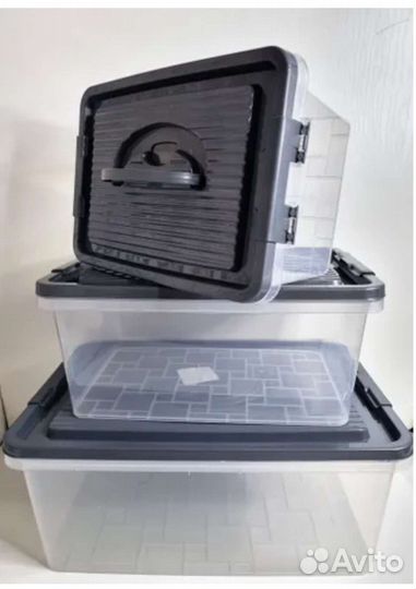 Контейнер пластиковый 3шт (комплект 3,6,10л)