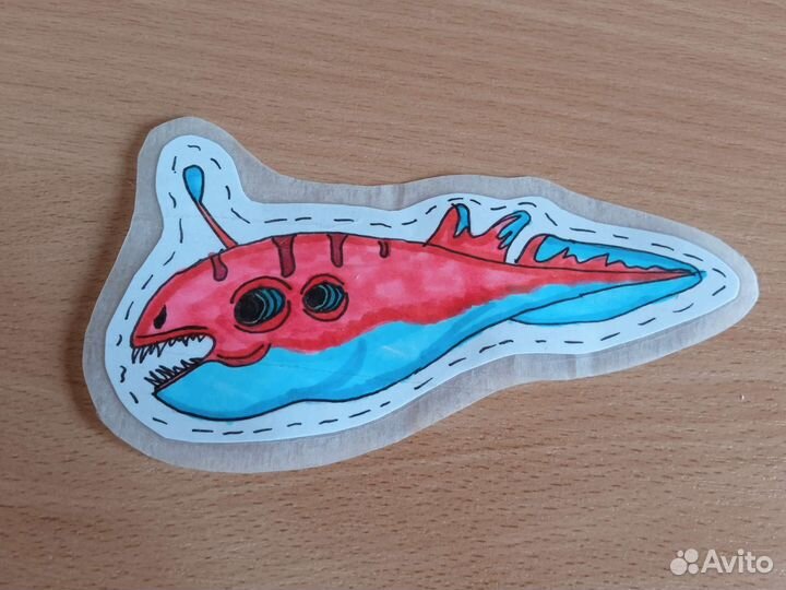 Наклейка рыбы из Subnautica