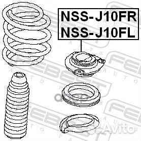 Опора переднего амортизатора правая (nissan QAS