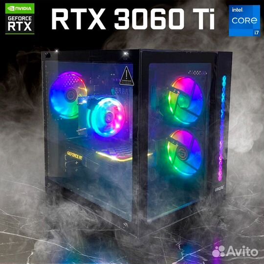 Мощный игровой компьютер RTX 3060 Ti 12 ядер 32Gb