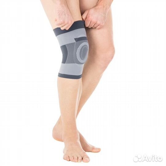 Бандаж (ортез) для колена с силиконовым кольцом