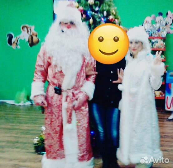 Костюм деда мороза и снегурочки бу