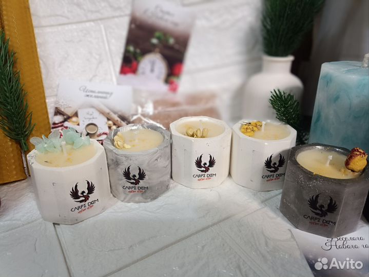 Ароматическая свеча ручной работы