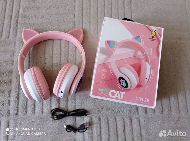 Беспроводные bluetooth наушники с ушками