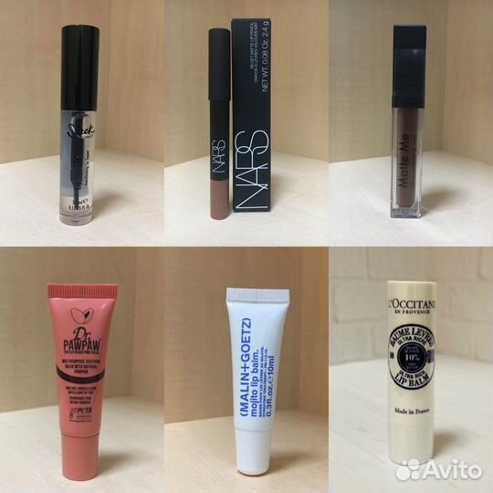 Губные помады, блески, бальзамы