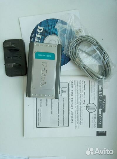 Цена за два модема DSL-200 и аdsl-500T