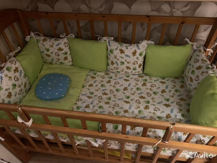 Детское постельное+ бортики