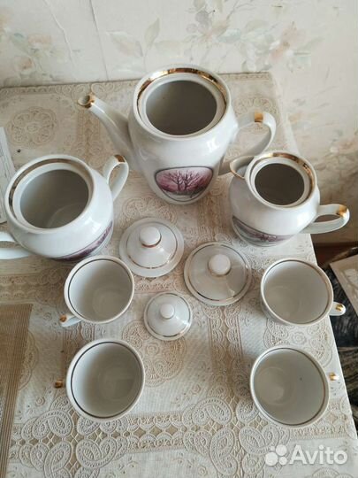 Кофейный набор из СССР, новый. 7 предметов