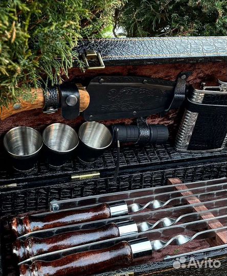 Набор шампуров в кейсе 