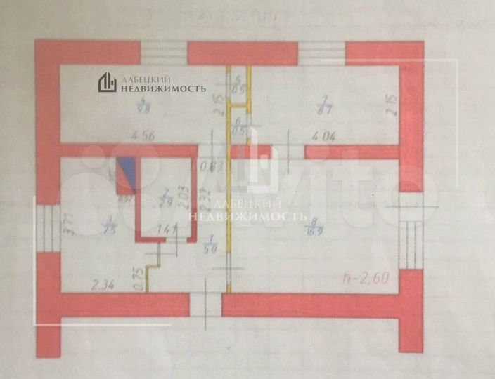 3-к. квартира, 51,8 м², 2/2 эт.