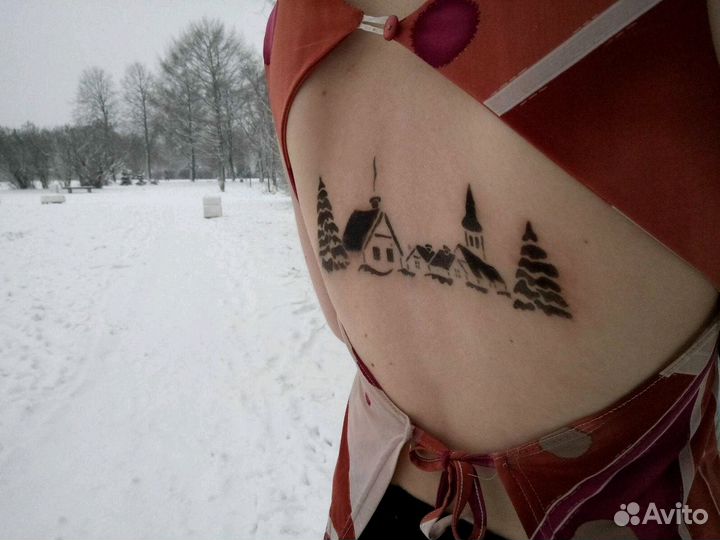 Мехенди, Аквагрим