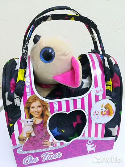 Чичи лав собачка, платье в горошек