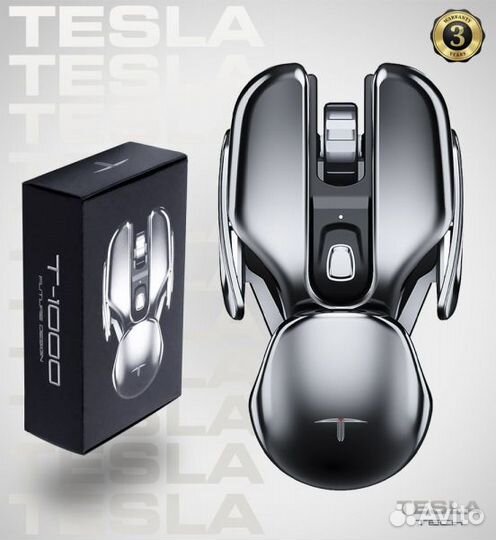 Мышь беспроводная бесшумная Tesla Tech T-1000