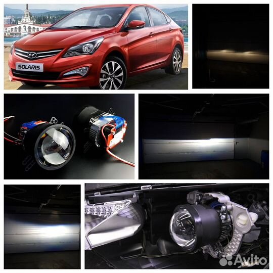 Матричные линзы Diliht parrot для Hyundai Solaris