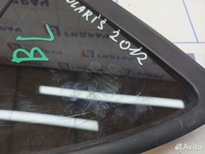 Стекло кузовное глухое левое Hyundai Solaris 87810