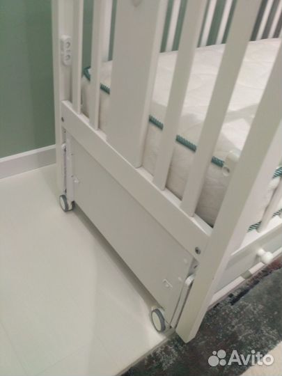 Детская кроватка nuovita с продольным маятником