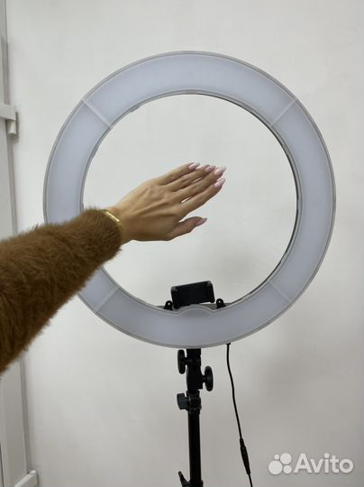 Кольцевая лампа со штативом 45 см диаметр