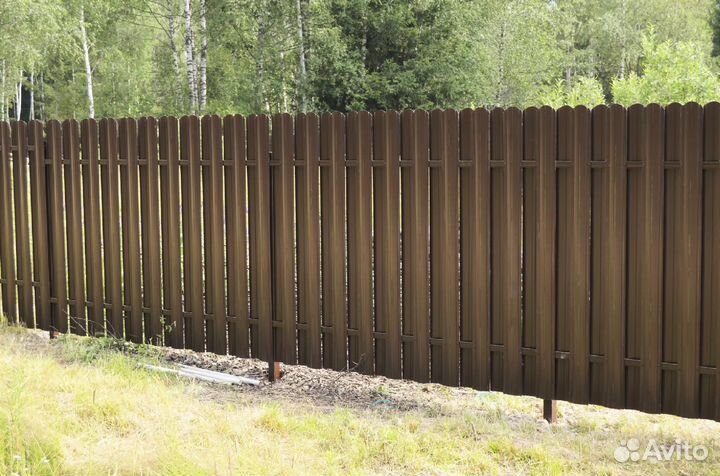 Забор из Штакетника Под Ключ