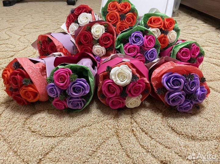Мыльные розы букеты