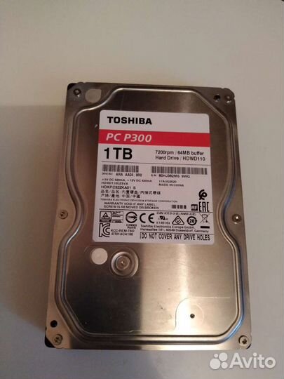 Жесткий диск 1 тб, внешний диск, Toshiba(Тошиба)