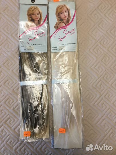 Волосы на заколках