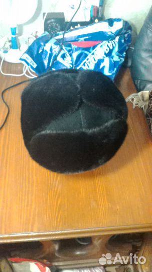 Шапка ушанка современная норка замша размер 56 -58