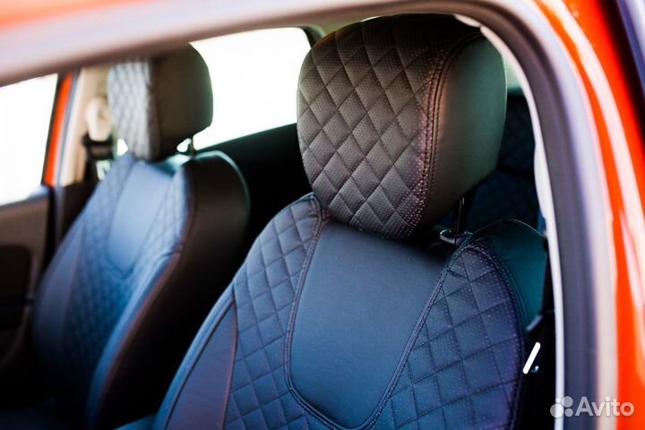 Чехлы из экокожи ромб Renault Kaptur 2021г