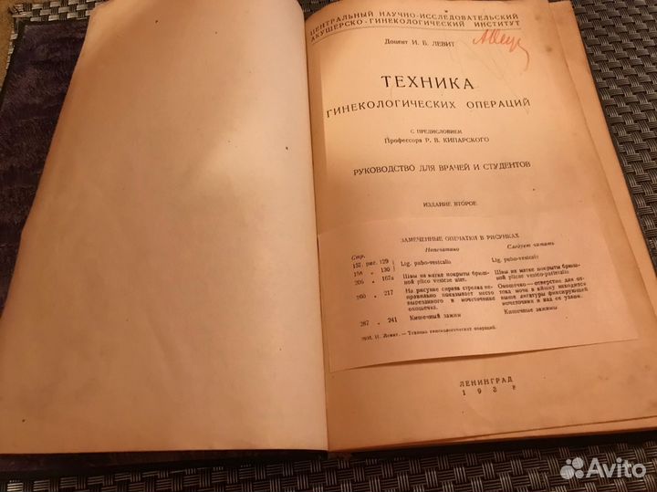 Техника Гинекологических операций Левит 1938