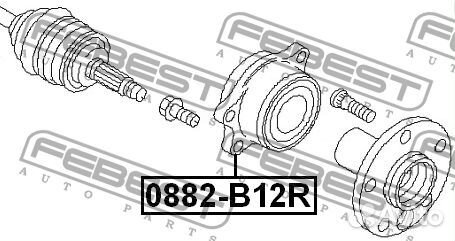 Febest 0882-B12R Подшипник ступичный