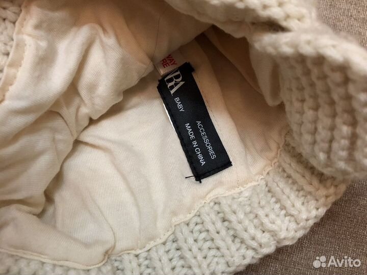 Комплект шапка и варежки