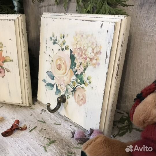 Вешалка-панно, декупаж