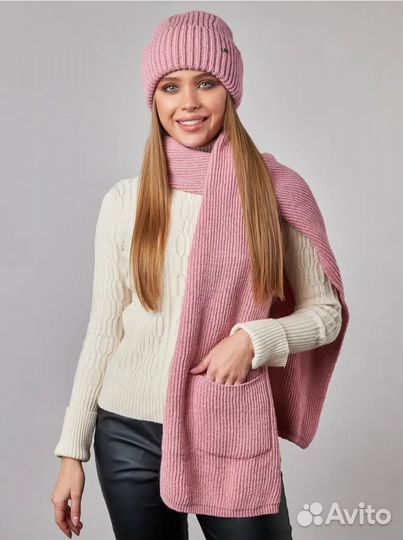 Комплект шапка и шарф