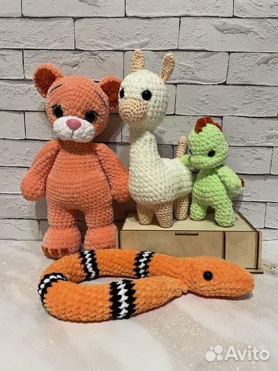 Вязаные игрушки ручной работы