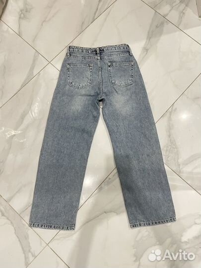 Джинсы трубы(на девочку) 146 см