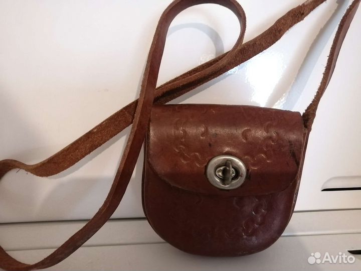 Сумка натуральная кожа винтаж