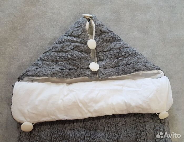 Конверт на выписку демисезон зима вязаный