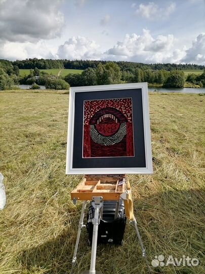 Картина в раме гобелен