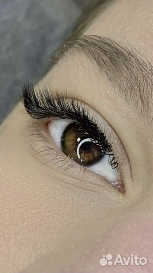 Наращивание ресниц мокрый эффект любой объем