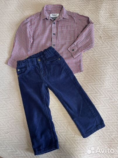 Рубашка + брюки р-р92