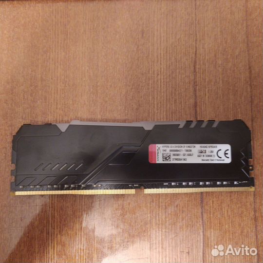 Kingston HyperX fury Black RGB 8gb