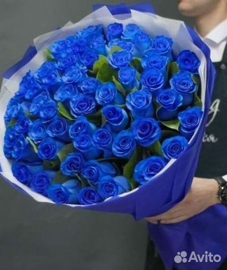 Синие розы Цветы Доставка